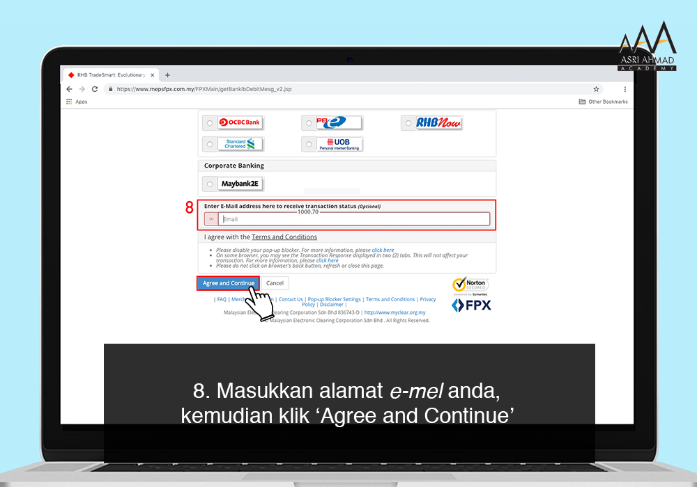 Tutorial Bergambar Cara Nak Masukkan Duit Ke Dalam Rhb Tradesmart Asri Ahmad Academy